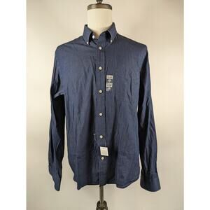 Ralph Lauren Mens L Shirt 16.5 Blue Button Down New Regular Fit Long Sleeve NWT